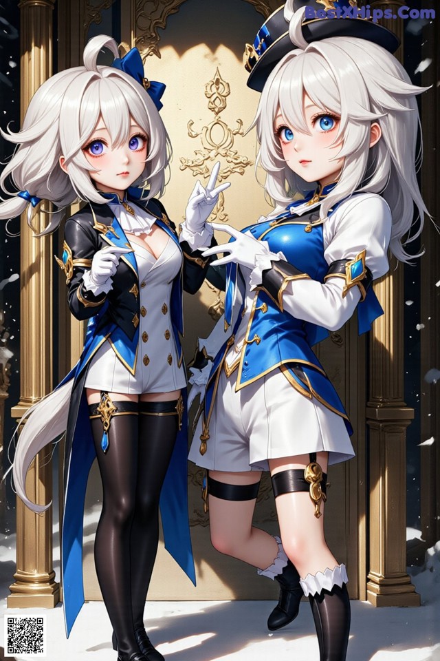 Hentai - Luminous Charm of the Aquatic Enchantress Set.1 20250125 Part 15 No.7aeb64 A couple of anime girls standing next to each other.